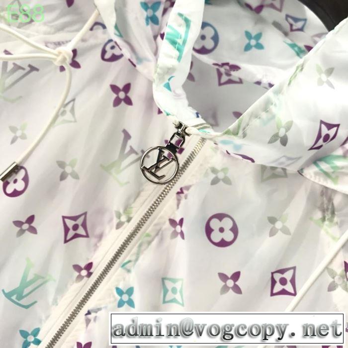 おしゃれ上級者に挑戦 ルイ ヴィトン LOUIS VUITTON フード付きコート 2019即旬な装いに 春夏らしい華やか