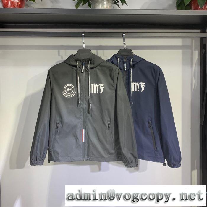 モンクレール MONCLER シンプルながら切れ味のいい  2色可選 フード付きコート2019年春夏シーズンの人気