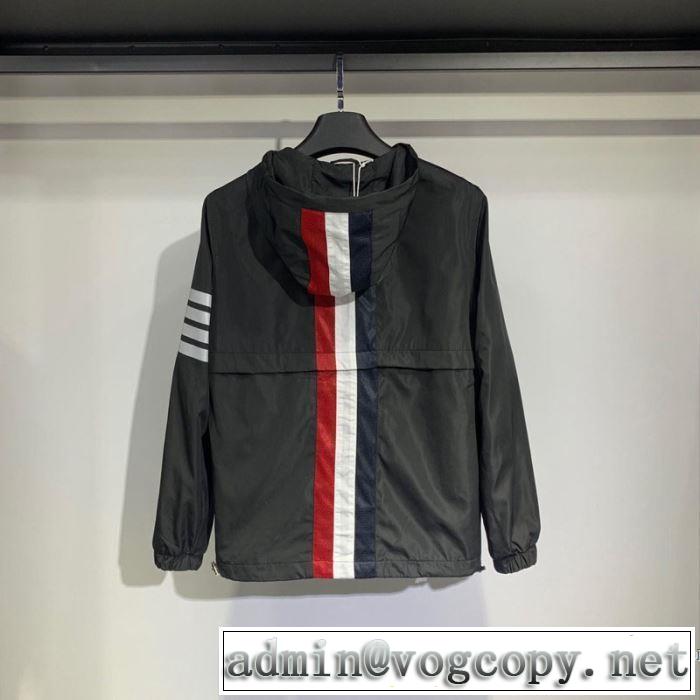 2019年春夏流行ファッション トムブラウン THOM BROWNE トレンド感があって涼しげ ハーフコート 2色可選 リッチな印象に