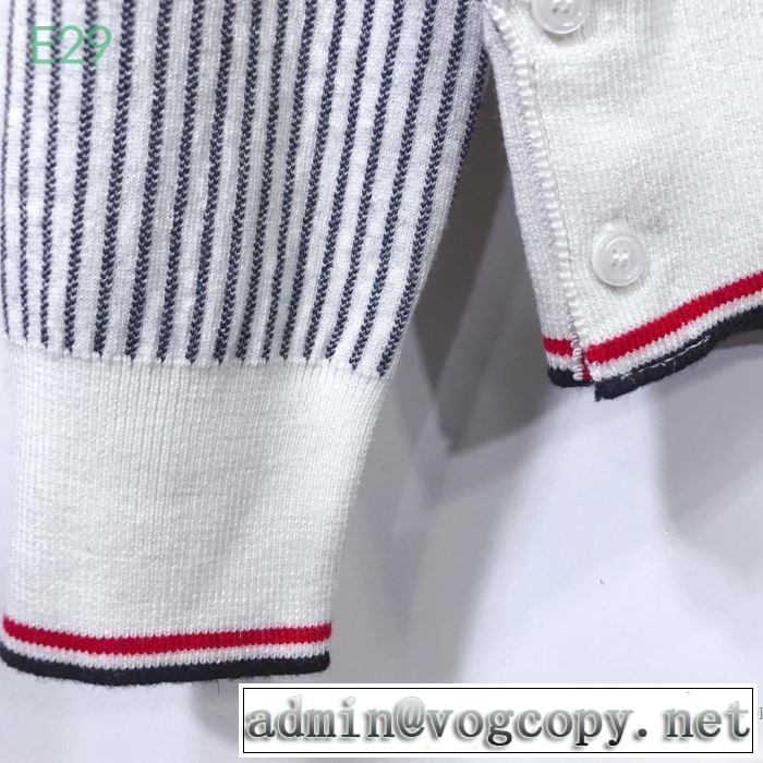 優しい雰囲気スタイリッシュに トムブラウン 【2019年】夏のファッション THOM BROWNE ニットコート 目を引く春夏トップス