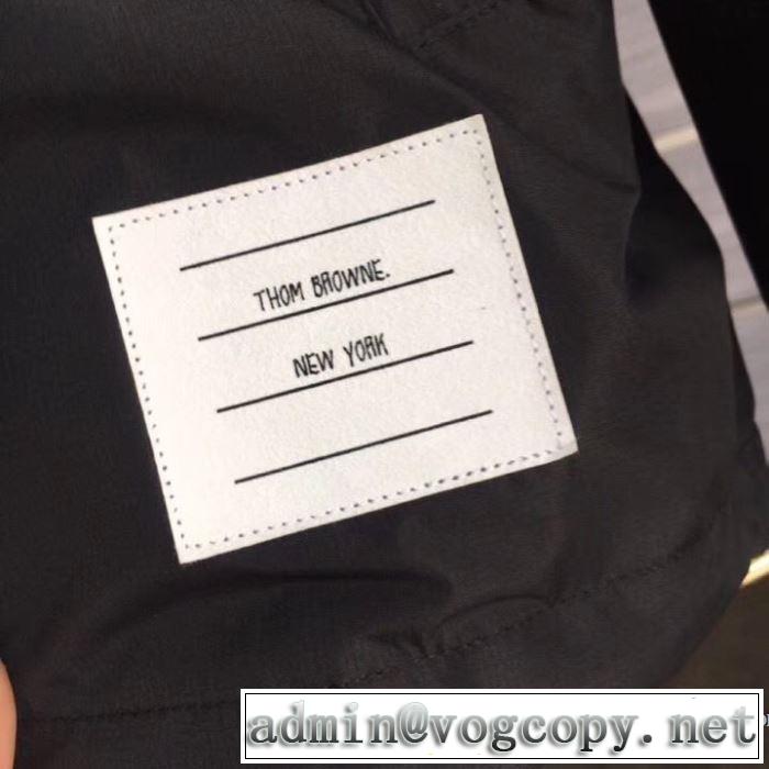 フード付きコート 特に夏は人気アイテム トムブラウン 透け感優しい THOM BROWNE 2019SSのトレンド商品