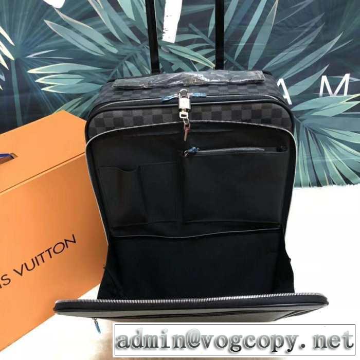 ルイ ヴィトン2019夏ファション新品  LOUIS VUITTON  スーツケース 最新先取りおしゃれなロゴ入り
