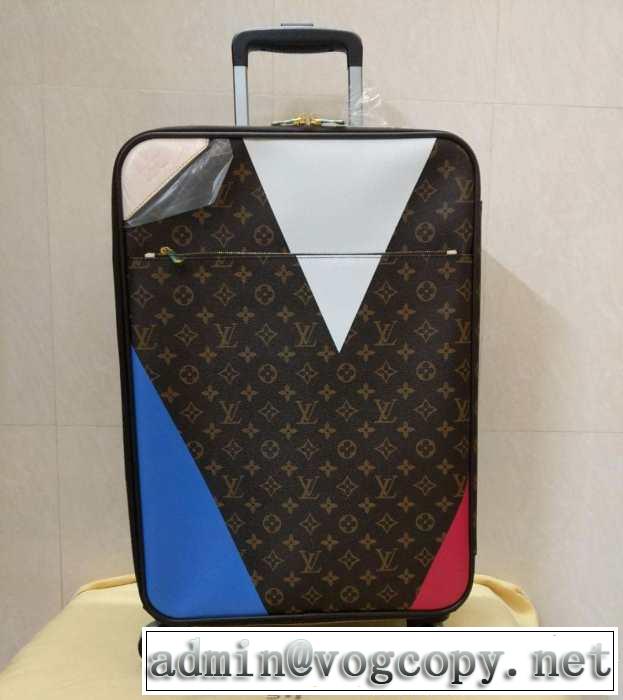 2019夏ファション新品 ルイ ヴィトン最新先取りおしゃれなロゴ入り  LOUIS VUITTON  スーツケース新作オシャレ