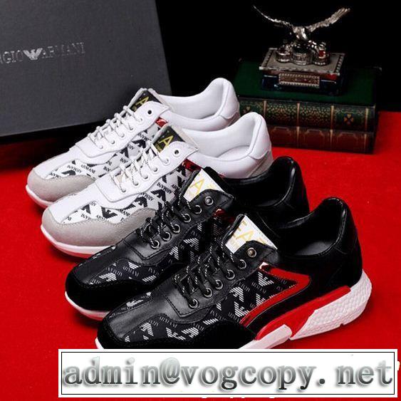 ARMANI アルマーニ カジュアルシューズ 2色可選 着るだけで上品なスタイル2019春夏は人気定番
