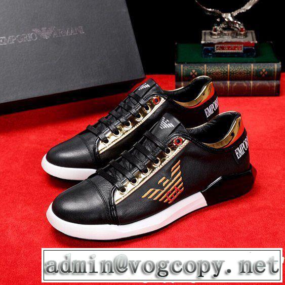 2色可選 カジュアルシューズ 2019SSのトレンド商品 春色の最旬の人気アイテム ARMANI アルマーニ