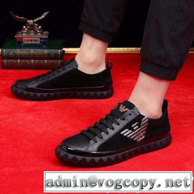 大人の余裕が漂う ARMANI アルマーニ カジュアルシューズ 2色可選 2019年春夏のトレンドアイテム