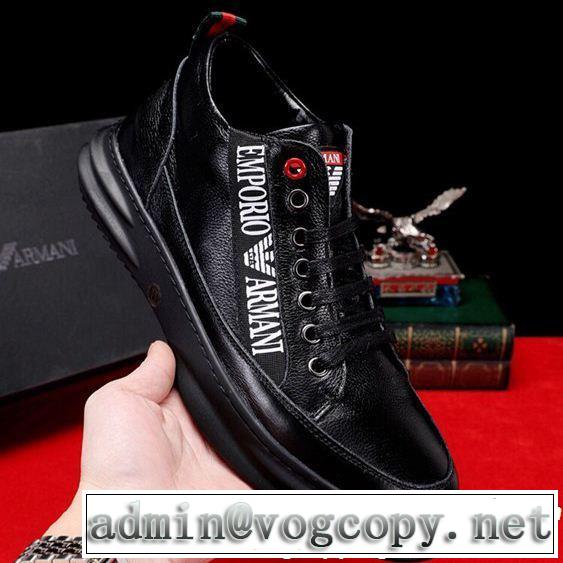 夏キレ味をプラス ARMANI アルマーニ ハイトップシューズ 2019春夏の大注目トレンド きれいめ上品に