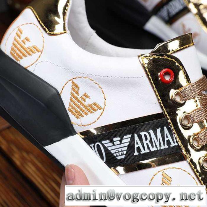 ARMANI アルマーニ カジュアルシューズ 2色可選 【2019年】夏のファッション おすすめな大人のトレンド