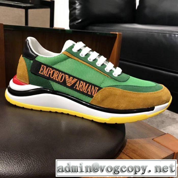 《2019年》今、注目のストリート ARMANI アルマーニ カジュアルシューズ 4色可選 ブランドの話題の新作も！