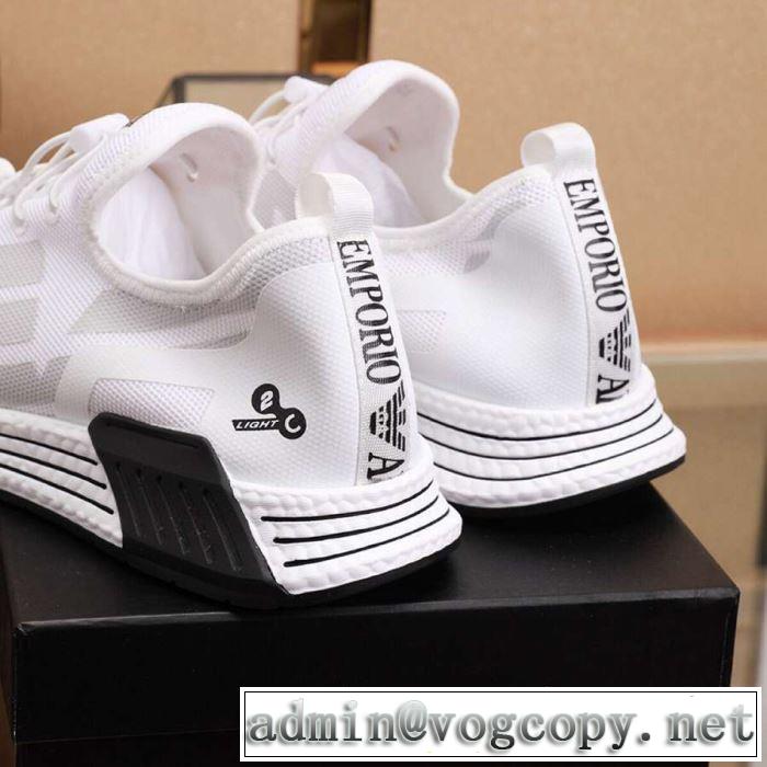 アルマーニ ARMANI カジュアルシューズ 3色可選 2019年最新ファッション 春夏シンプルファッションでOK！