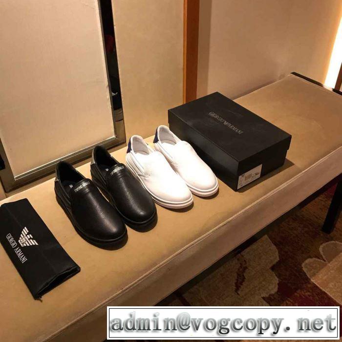 2色可選 カジュアルシューズ アルマーニ ARMANI 2019春夏は人気定番 人気ストリートブランド新品