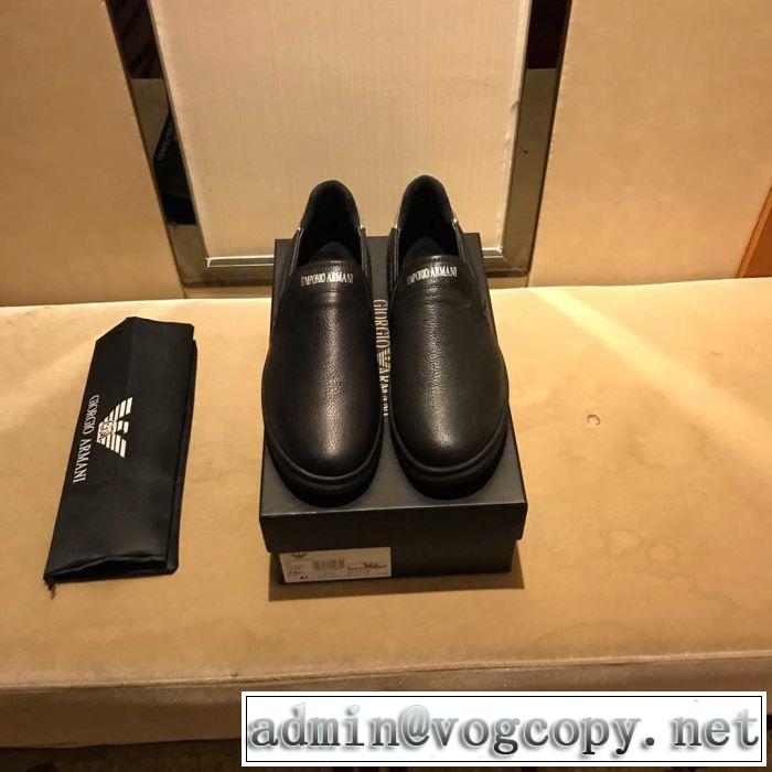 2色可選 カジュアルシューズ アルマーニ ARMANI 2019春夏は人気定番 人気ストリートブランド新品