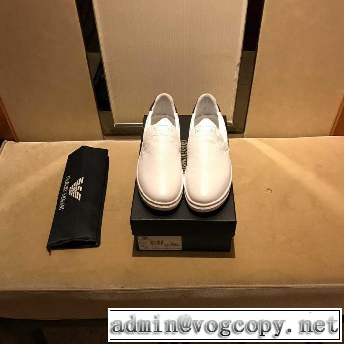 2色可選 カジュアルシューズ アルマーニ ARMANI 2019春夏は人気定番 人気ストリートブランド新品