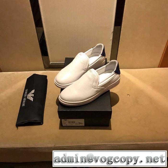2色可選 カジュアルシューズ アルマーニ ARMANI 2019春夏は人気定番 人気ストリートブランド新品