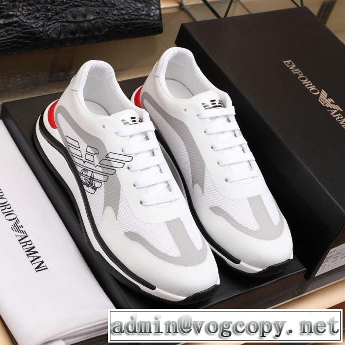 2色可選 カジュアルシューズ  アルマーニ ARMANI 春夏の流行り2019新品 春夏シンプルファッションでOK！