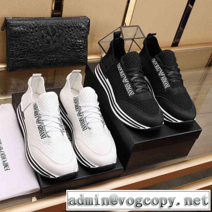 2019春夏人気トレンドアイテムアルマーニ ARMANI カジュアルシューズ 2色可選 今風の着こなし新品