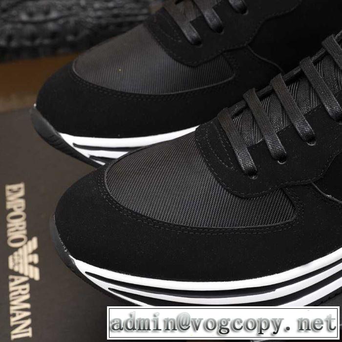 2色可選 カジュアルシューズ アルマーニ ARMANI 今期のトレンド定番アイテム 2019春夏のトレンド新商品