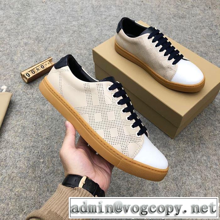 BURBERRY バーバリー カジュアルシューズ 2色可選 おしゃれな夏ファッション2019 夏先に大活躍する