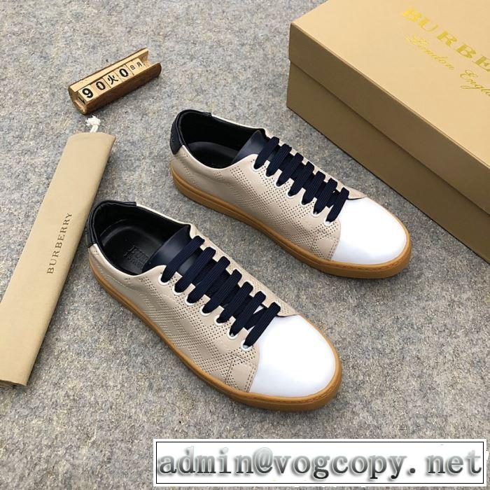 BURBERRY バーバリー カジュアルシューズ 2色可選 おしゃれな夏ファッション2019 夏先に大活躍する