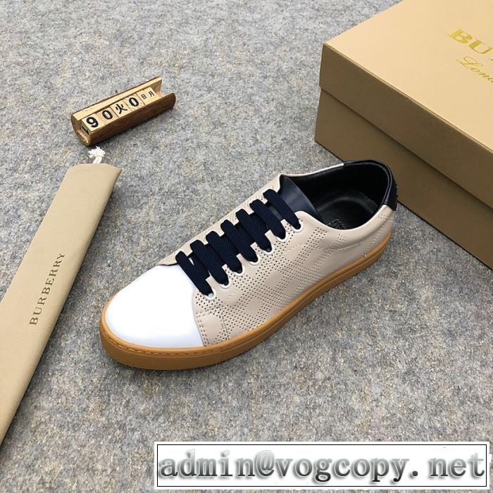 BURBERRY バーバリー カジュアルシューズ 2色可選 おしゃれな夏ファッション2019 夏先に大活躍する