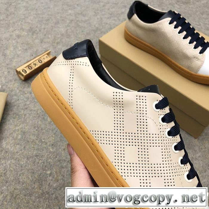 BURBERRY バーバリー カジュアルシューズ 2色可選 おしゃれな夏ファッション2019 夏先に大活躍する