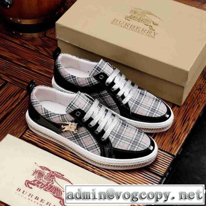 BURBERRY バーバリー カジュアルシューズ 3色可選 SS19春夏入荷人気のスピーディ 流行の最前線