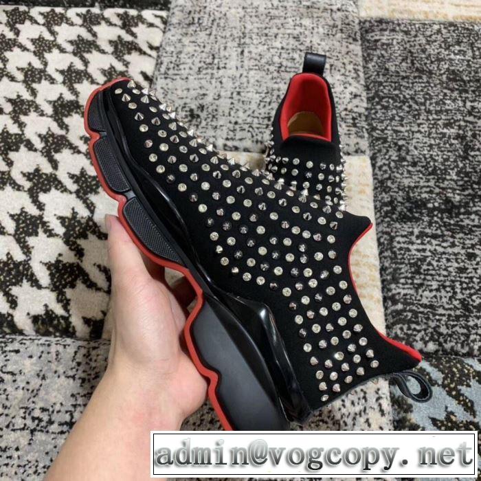 夏に良く似合うちょっと新品 2019春夏のトレンド新商品 クリスチャンルブタン Christian Louboutin スニーカー、靴 2色可選