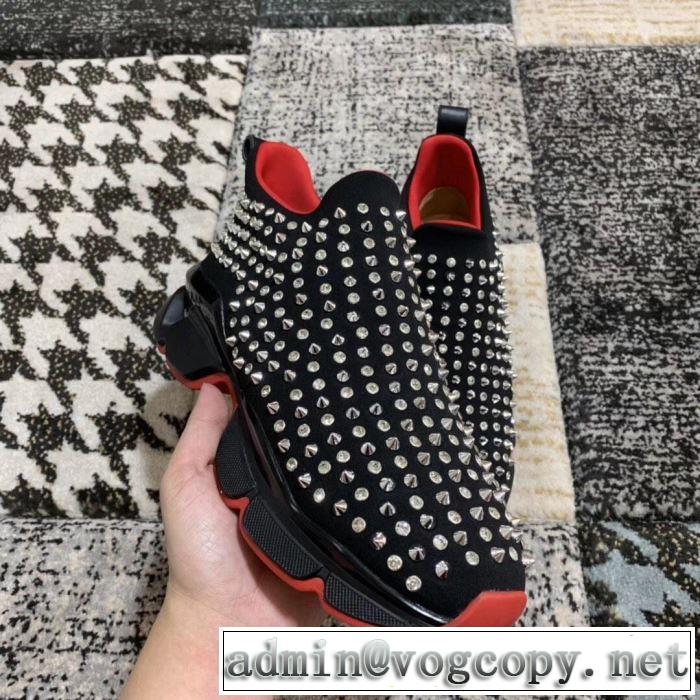夏に良く似合うちょっと新品 2019春夏のトレンド新商品 クリスチャンルブタン Christian Louboutin スニーカー、靴 2色可選