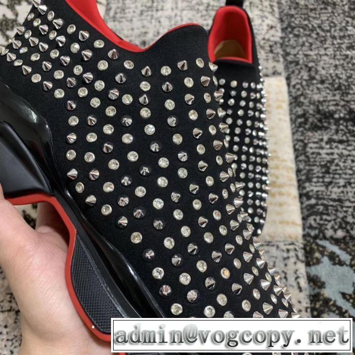 夏に良く似合うちょっと新品 2019春夏のトレンド新商品 クリスチャンルブタン Christian Louboutin スニーカー、靴 2色可選