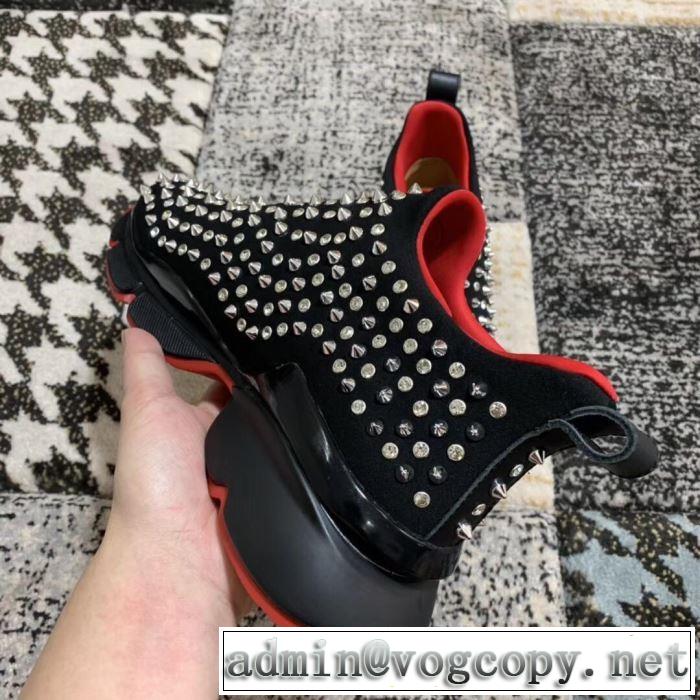 夏に良く似合うちょっと新品 2019春夏のトレンド新商品 クリスチャンルブタン Christian Louboutin スニーカー、靴 2色可選
