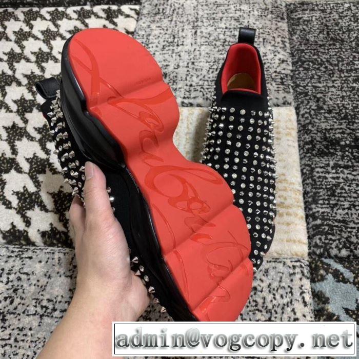 夏に良く似合うちょっと新品 2019春夏のトレンド新商品 クリスチャンルブタン Christian Louboutin スニーカー、靴 2色可選