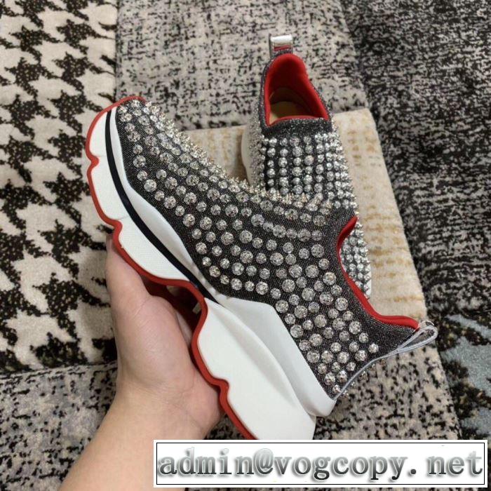2色可選 ハイトップシューズ  2019春夏トレンドアイテム お洒落トレンド人気 クリスチャンルブタン Christian Louboutin