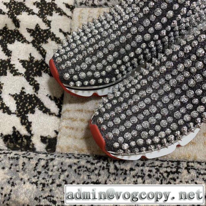 2色可選 ハイトップシューズ  2019春夏トレンドアイテム お洒落トレンド人気 クリスチャンルブタン Christian Louboutin