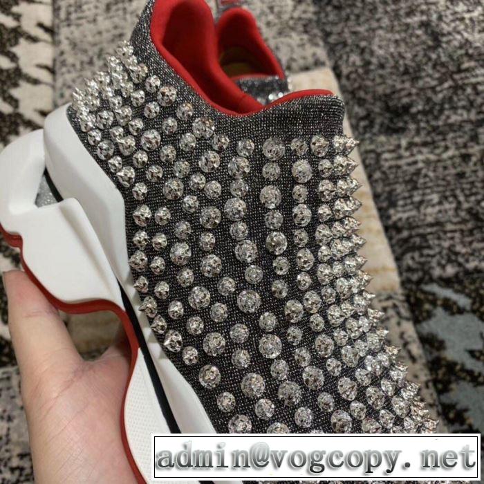 2色可選 ハイトップシューズ  2019春夏トレンドアイテム お洒落トレンド人気 クリスチャンルブタン Christian Louboutin
