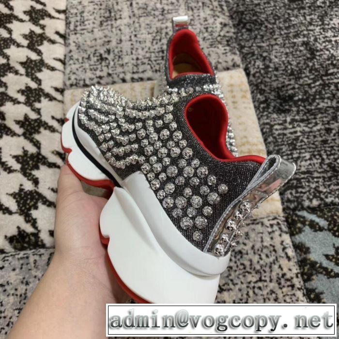 2色可選 ハイトップシューズ  2019春夏トレンドアイテム お洒落トレンド人気 クリスチャンルブタン Christian Louboutin