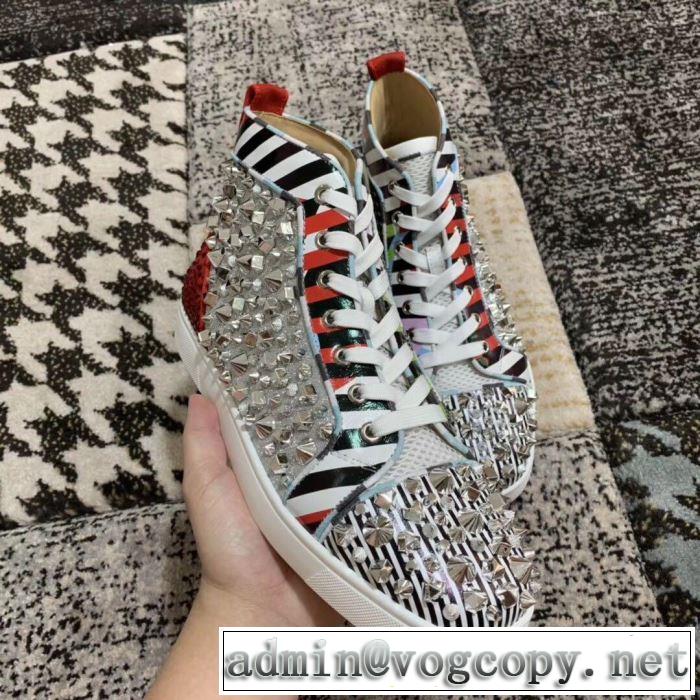 クリスチャンルブタン Christian Louboutin スニーカー、靴 2色可選 《2019年》今、注目のストリート 暑い季節も大活躍