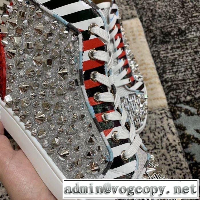 クリスチャンルブタン Christian Louboutin スニーカー、靴 2色可選 《2019年》今、注目のストリート 暑い季節も大活躍