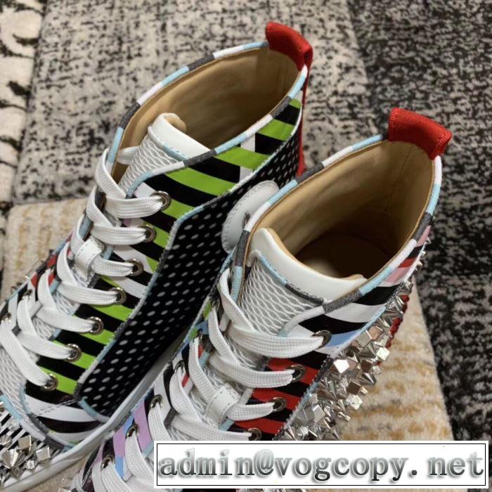 クリスチャンルブタン Christian Louboutin スニーカー、靴 2色可選 《2019年》今、注目のストリート 暑い季節も大活躍