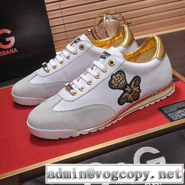 Dolce&Gabbana ドルチェ＆ガッバーナ カジュアルシューズ 2色可選 大人カジュアル夏ファッション2019 夏先に大活躍する