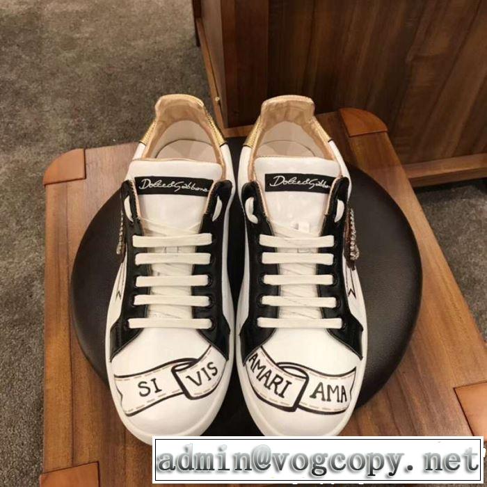 最も目立ったブランド新品 2019春夏トレンドアイテム Dolce&Gabbana ドルチェ＆ガッバーナ カジュアルシューズ