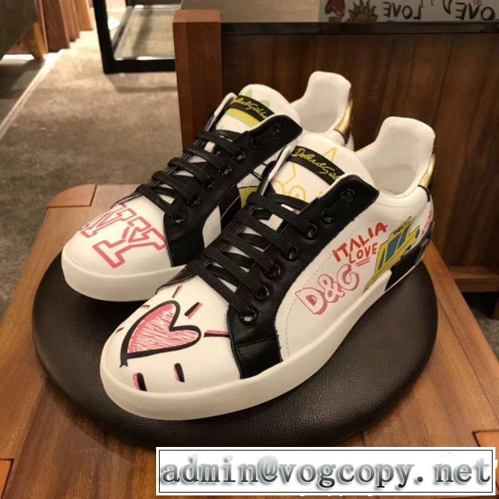 2019春夏は人気定番 Dolce&Gabbana ドルチェ＆ガッバーナ カジュアルシューズ 人気ストリートブランド新品