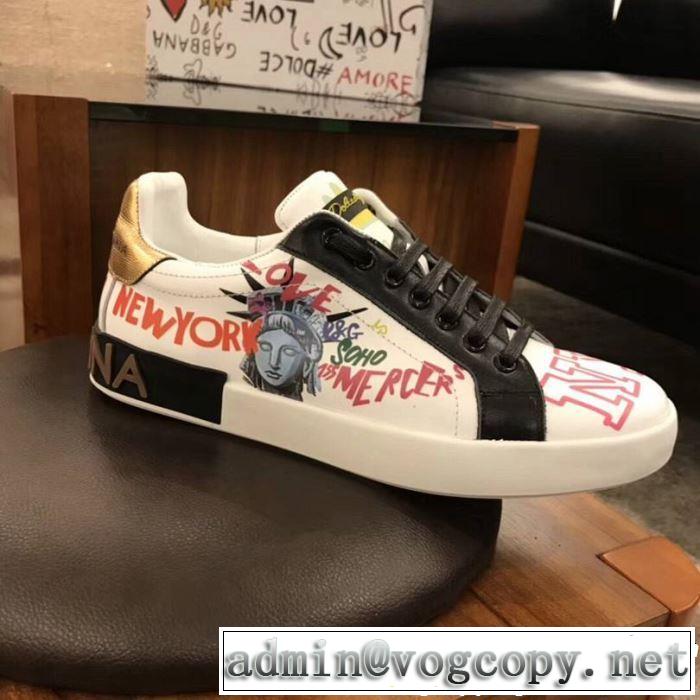 2019春夏は人気定番 Dolce&Gabbana ドルチェ＆ガッバーナ カジュアルシューズ 人気ストリートブランド新品