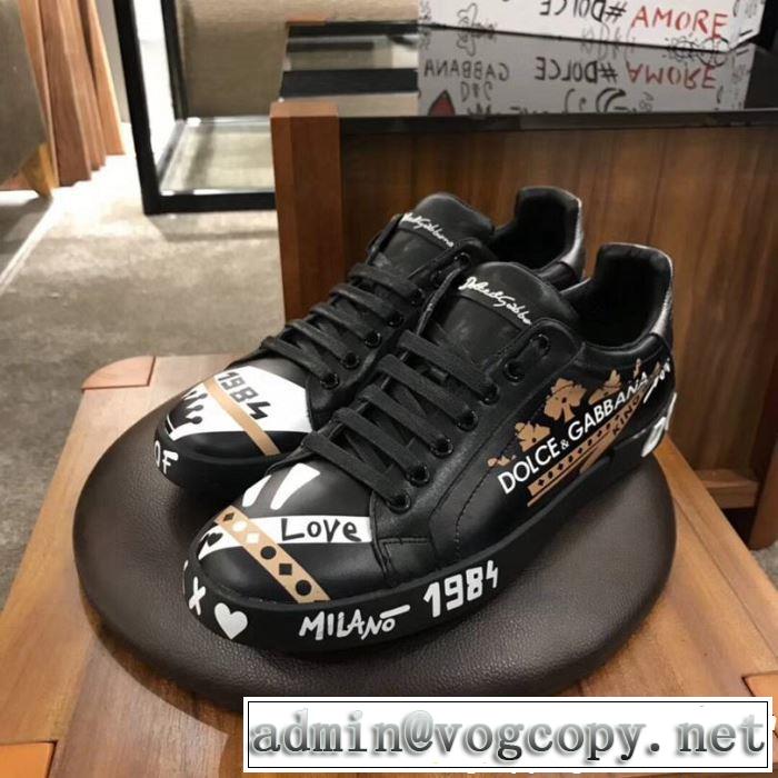 すっきりした印象に 《2019年》今、注目のストリート Dolce&Gabbana ドルチェ＆ガッバーナ カジュアルシューズ