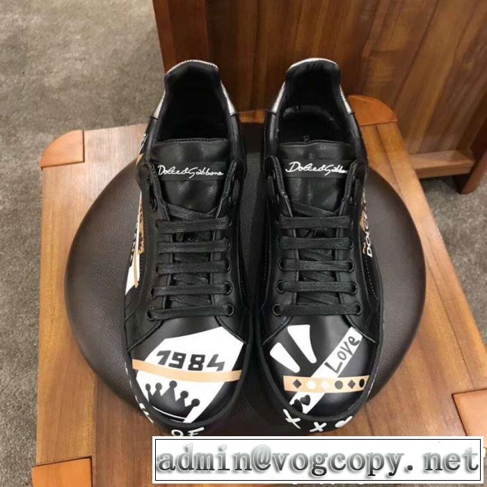 すっきりした印象に 《2019年》今、注目のストリート Dolce&Gabbana ドルチェ＆ガッバーナ カジュアルシューズ