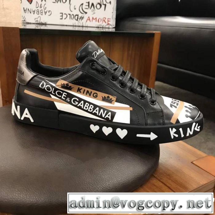すっきりした印象に 《2019年》今、注目のストリート Dolce&Gabbana ドルチェ＆ガッバーナ カジュアルシューズ