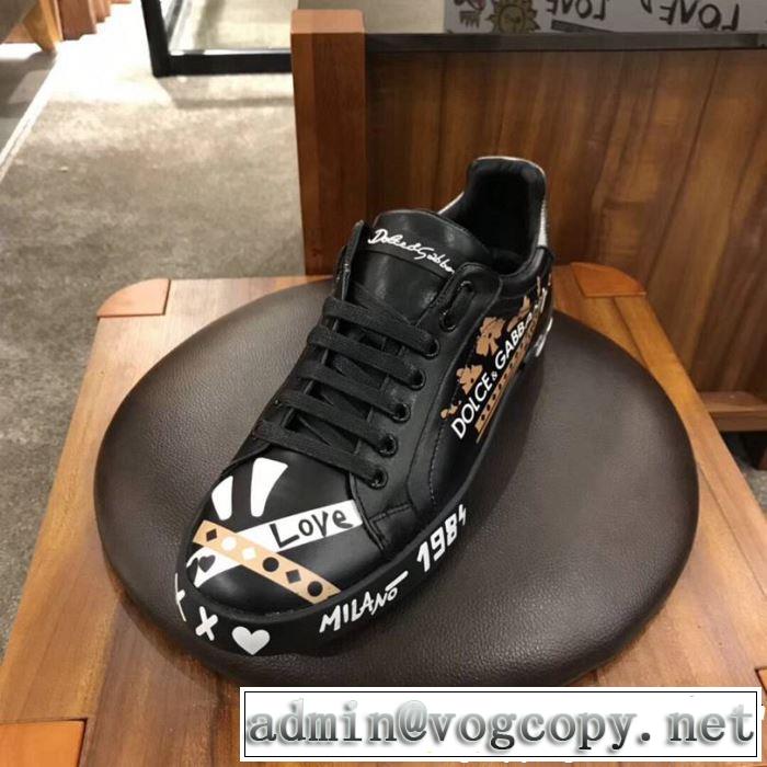 すっきりした印象に 《2019年》今、注目のストリート Dolce&Gabbana ドルチェ＆ガッバーナ カジュアルシューズ
