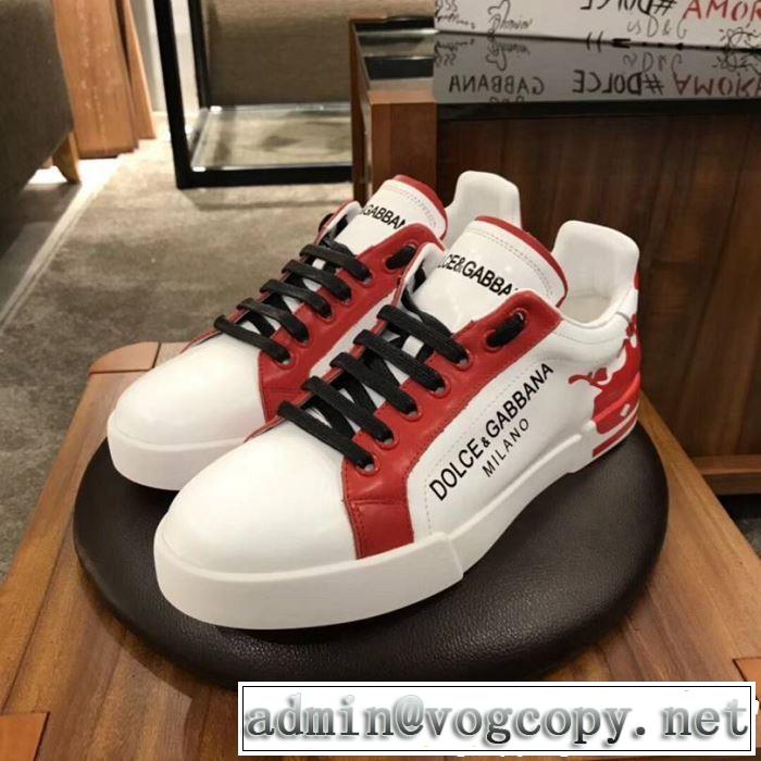 高級感が好評です 2019春夏のトレンド新商品 Dolce&Gabbana ドルチェ＆ガッバーナ カジュアルシューズ