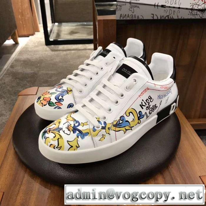 カジュアルシューズ 2019夏ファション新品  まずは定番！人気アイテム Dolce&Gabbana ドルチェ＆ガッバーナ