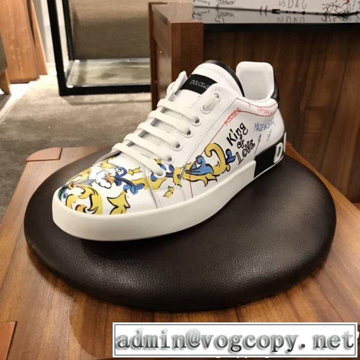 カジュアルシューズ 2019夏ファション新品  まずは定番！人気アイテム Dolce&Gabbana ドルチェ＆ガッバーナ