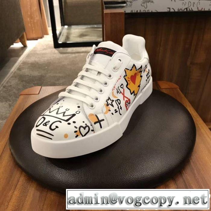 2019年春夏流行ファッション 大人の可愛さを引き立て Dolce&Gabbana ドルチェ＆ガッバーナ カジュアルシューズ